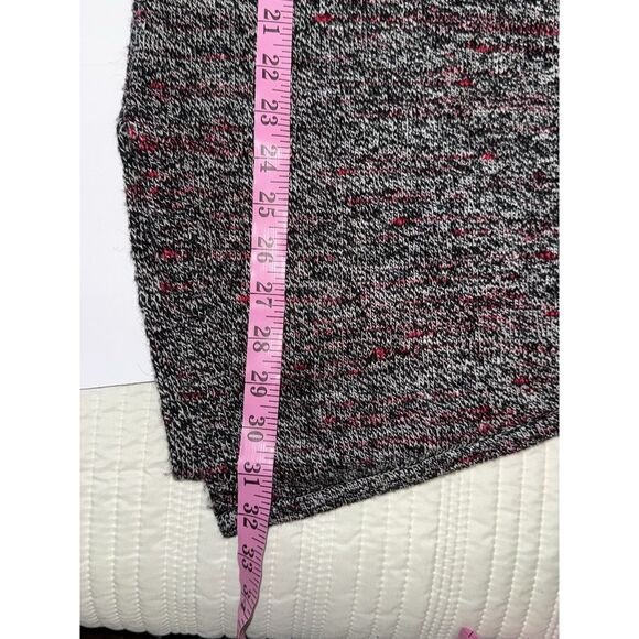 Pure J Jill Marled Asymmetrical Hem Sweater Small Black Red White Wool Cashmere - Picture 11 of 16
